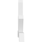 Ekena Millwork Vanguard Architectural Grade PVC Gable Bracket, 60"W x 35"H x 4"D x 4"F, 14/12 Pitch GBP060X35X0404VAN00 - alternate 3